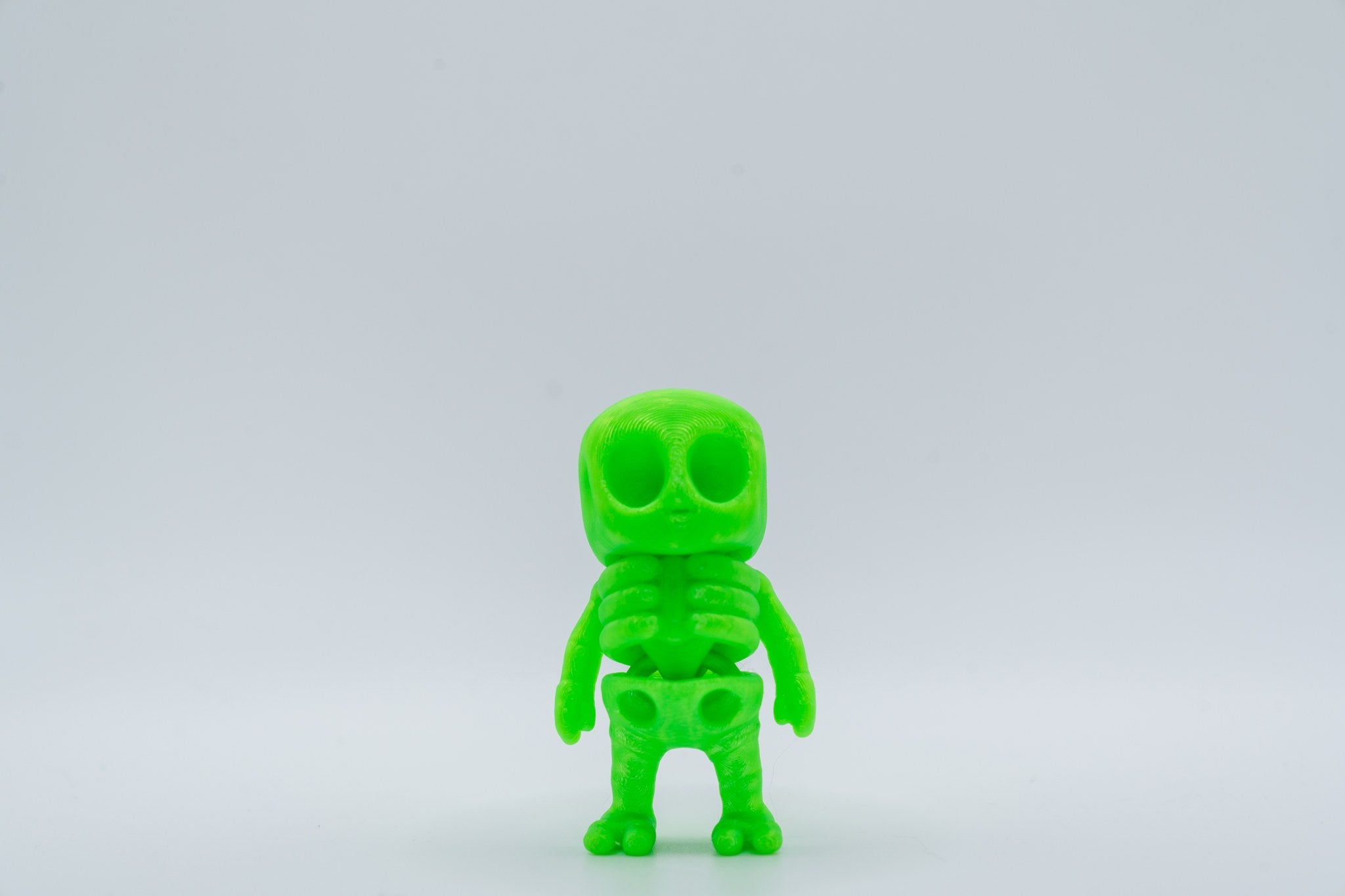Blob Skeleton 3D Printed Figure | Spooky Skeleton Desk Decor | Halloween Collectible | Goth Gift | Creepy Cute
