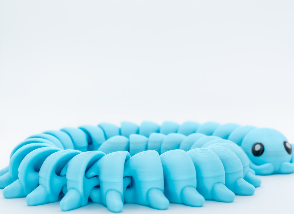 Giant Centipede 3D Printed Fidget Toy | Articulated Flexi Centipede | Creepy Crawly Desk Toy | Bug Gift