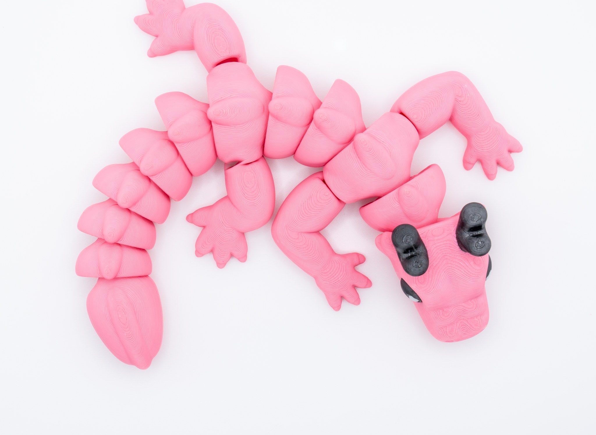 Cow Dragon 3D Printed Fidget Toy | Flexi Cow Print Dragon | Fantasy Desk Toy | Dragon Lover Gift | Sensory