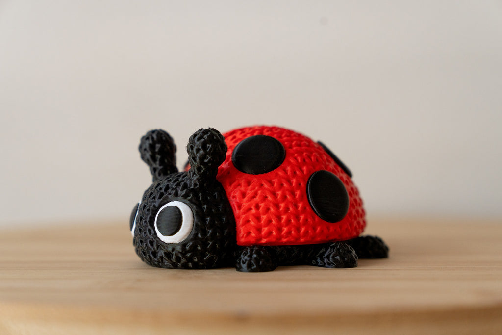 Articulated Ladybug 3D Printed Fidget Toy | Flexi Ladybug Beetle | Cute Sensory Desk Toy | Garden Bug Gift | Stress Relief