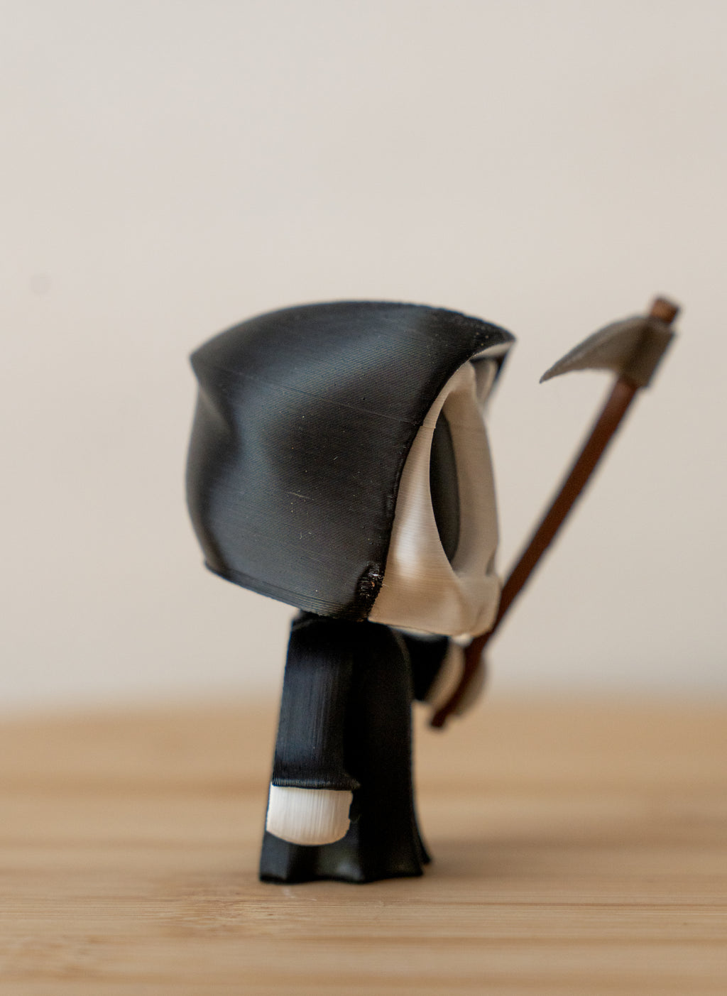 Grim Reaper 3D Printed Figure | Reaper with Scythe Desk Decor | Spooky Gothic Collectible | Halloween Gift