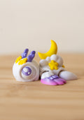 Moon Dragon 3D Printed Fidget Toy | Flexi Celestial Baby Dragon | Fantasy Desk Toy | Dragon Lover Gift | Sensory