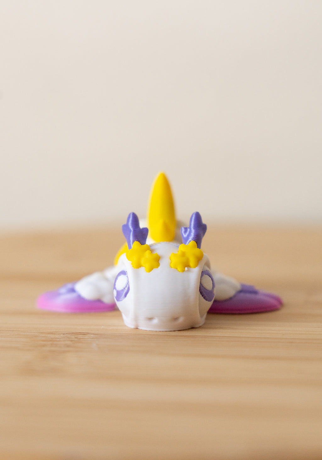 Moon Dragon 3D Printed Fidget Toy | Flexi Celestial Baby Dragon | Fantasy Desk Toy | Dragon Lover Gift | Sensory
