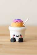 Shaved Ice 3D Printed Fidget Clicker | Kawaii Snow Cone Cup | Cute Summer Desk Toy | Foodie Sensory Gift