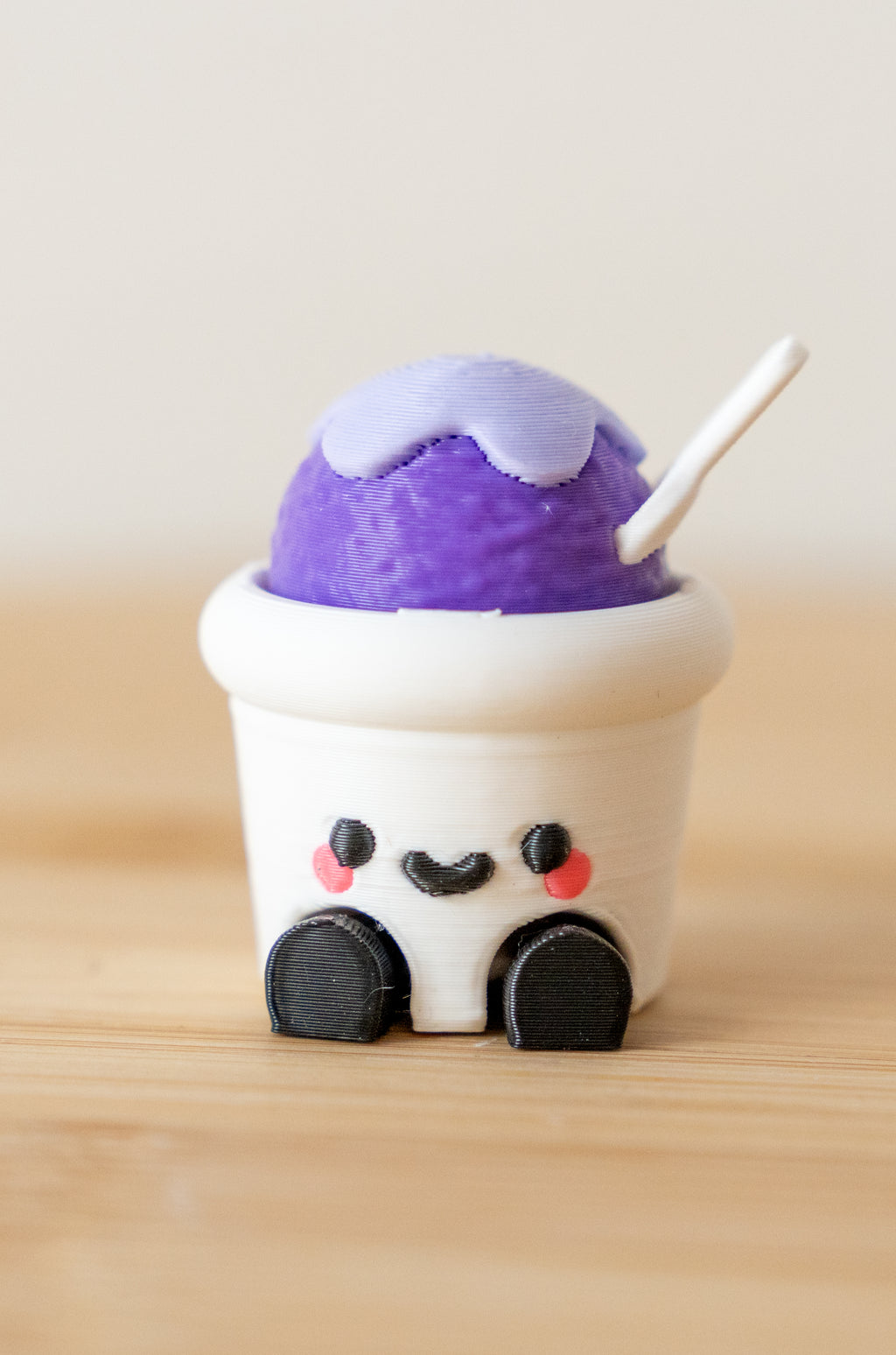 Shaved Ice 3D Printed Fidget Clicker | Kawaii Snow Cone Cup | Cute Summer Desk Toy | Foodie Sensory Gift