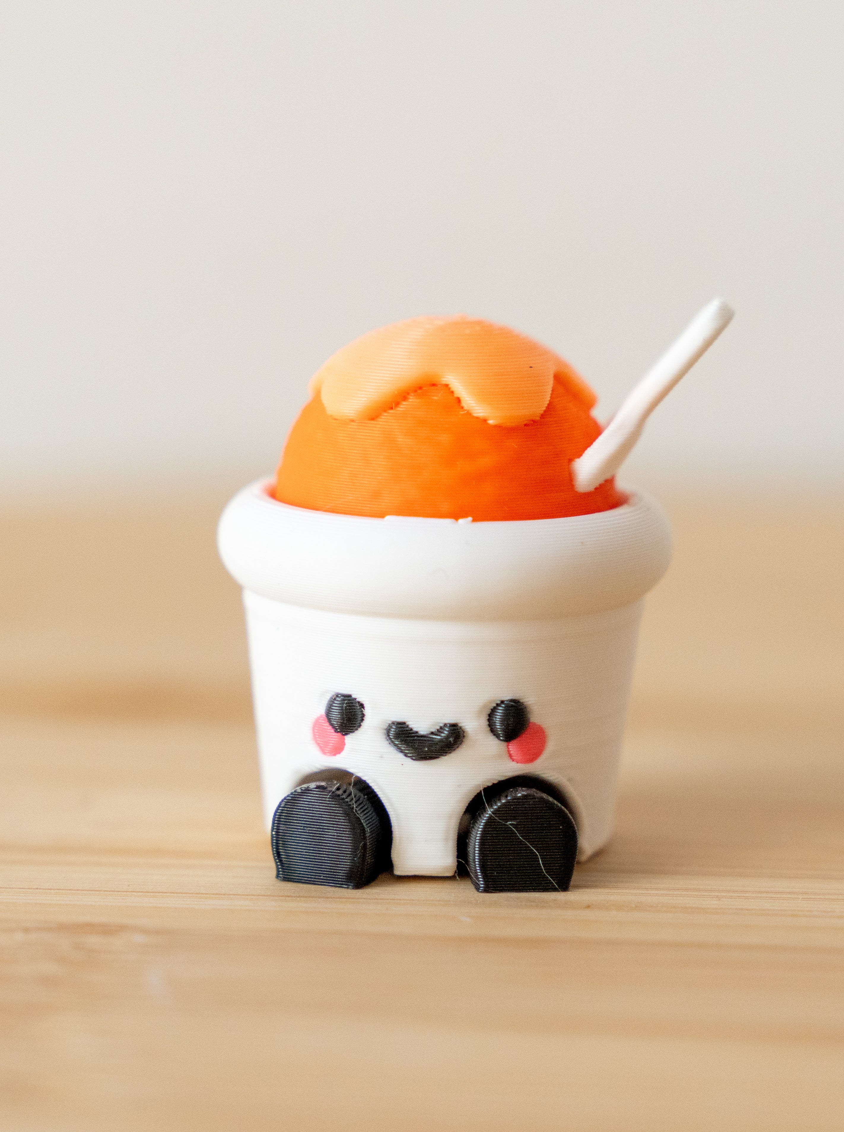 Shaved Ice 3D Printed Fidget Clicker | Kawaii Snow Cone Cup | Cute Summer Desk Toy | Foodie Sensory Gift