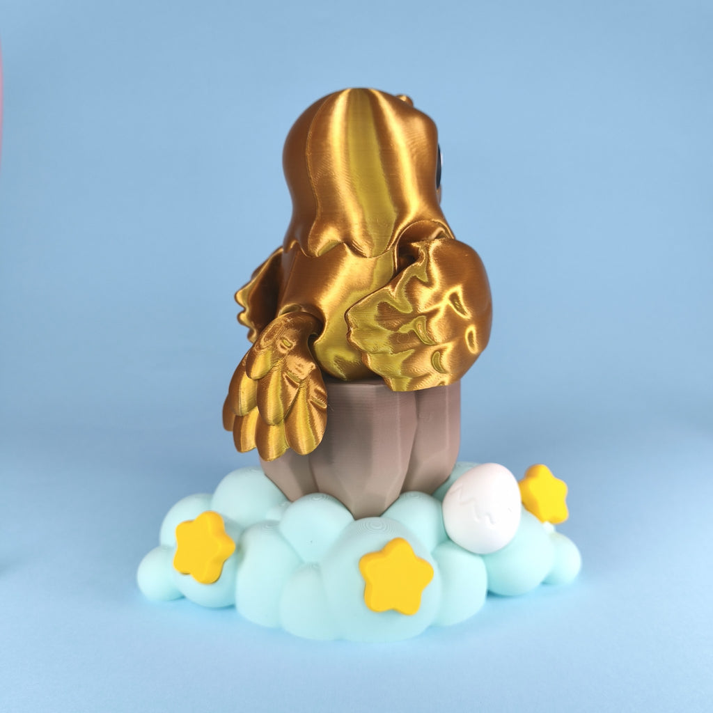 Eagle 3D Printed Fidget Toy | Flexi Bald Eagle | Patriotic Desk Toy | Bird Lover Gift | Sensory Stress Relief