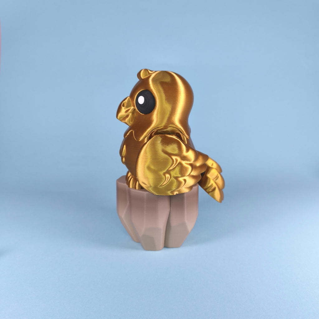 Eagle 3D Printed Fidget Toy | Flexi Bald Eagle | Patriotic Desk Toy | Bird Lover Gift | Sensory Stress Relief