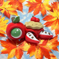 Apple Pie Turtle 3D Printed Fidget Toy | Flexi Turtle with Pie Shell | Funny Foodie Desk Toy | Sensory Gift